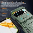thumbnail image 4 of Rugged Phone Case for Google Pixel 11 / 11 Pro, Military Grade Shockproof Cover with Sliding Camera Lens Protector, 2-Way Kickstand, Anti-Slip, Heavy Duty Full-Body Drop Protection ﻿,Green, 4 of 8