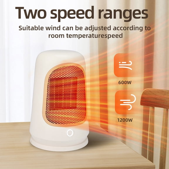 Newxiaaa Space Heater, Portable Electric Heaters, Oscillating Ceramic Tower Indoor Space Heater, Portable Energy Efficient Space Heaters for Indoor Use Two-Speed Portable Heater Fan (White)