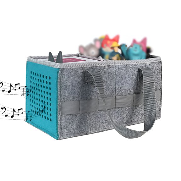BESTSKY Portable Carrying Bag for Toniebox Set and Figurines,Travel Cloth Musical Toy Folding Bag for Accessories