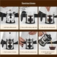 thumbnail image 3 of facefd Stainless Steel French Press Coffee Pot Heat Resistant Borosilicate Glass Tea Maker Machine with Strainer, 3 of 9