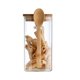 thumbnail image 5 of Juego de tarros para condimentos, tarro de almacenamiento de vidrio sellado con cuchara, tarro de té de vidrio transparente para almacenamiento de cereales gruesos con tapa, 5 of 5