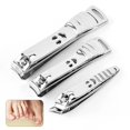 thumbnail image 1 of Cortauñas y cortaúñas de acero inoxidable, juego profesional de pedicura y manicura, cortaúñas afilado, cortaúñas para hombres y mujeres (plateado), 1 of 5