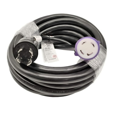 Parkworld 692286A Generator 30A 4 Prong NEMA L14-30 Extension Cord, L14-30P to L14-30R, UL Listed. (25 Feet)
