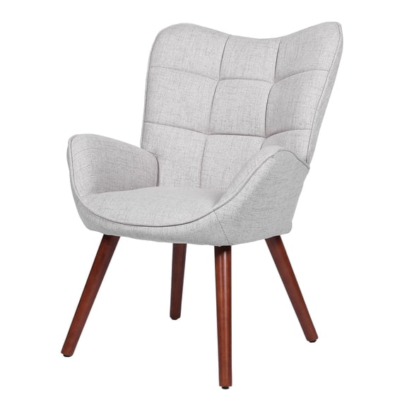 Huisuilinss Modern Dining Chair,Upholstered Dining Chair With High Back Support,Mid Century Kitchen Chair With Wood Legs,Accent Dinner Chair For Kitchen Dining Room Living Room Restaurant