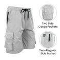3Pack Men's Moisture Wicking Performance Quick Dry Cargo Shorts