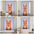 thumbnail image 6 of Purple Fox Sheer Curtains 63 Inches Long, Funny Animals Modern Art Light Filering Curtains, Breathable Simi Curtain Privacy Drapes for Living Room Bedroom Lightweight Window Treatment, 6 of 9