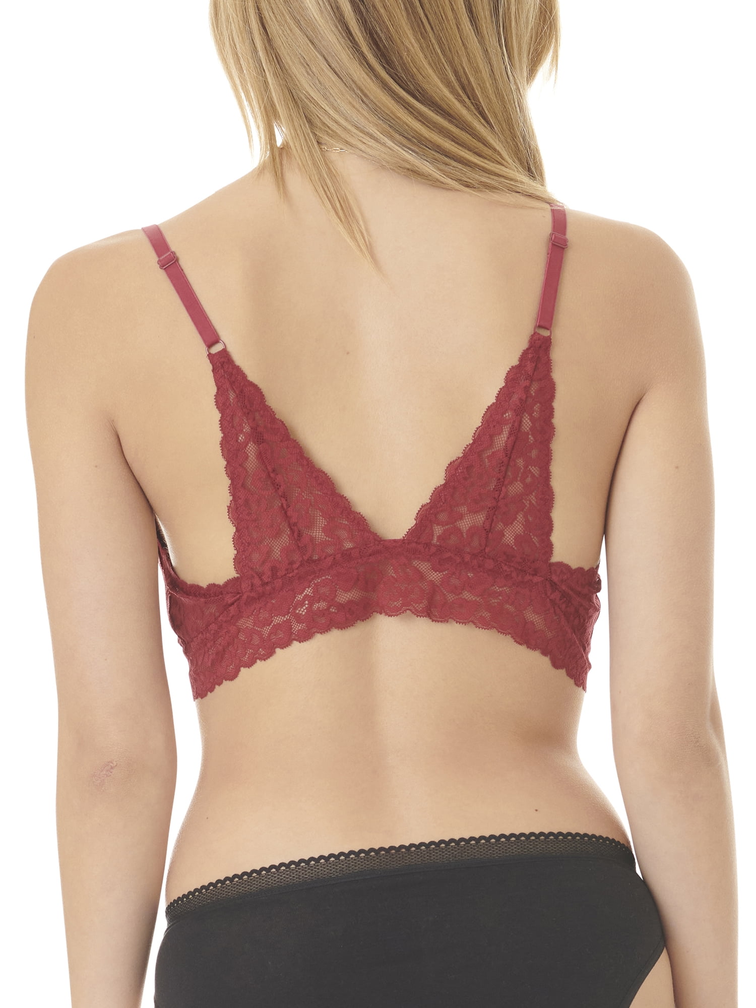 No Boundaries Juniors Lace Front Close Bralette