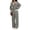 Black, variant on Stralyhd 2 Piece Lounge Set for Women Summer Loose Sets Loose Casual Polo Shirts Pants Outfits Striped Vacation Matching Set Khaki XL