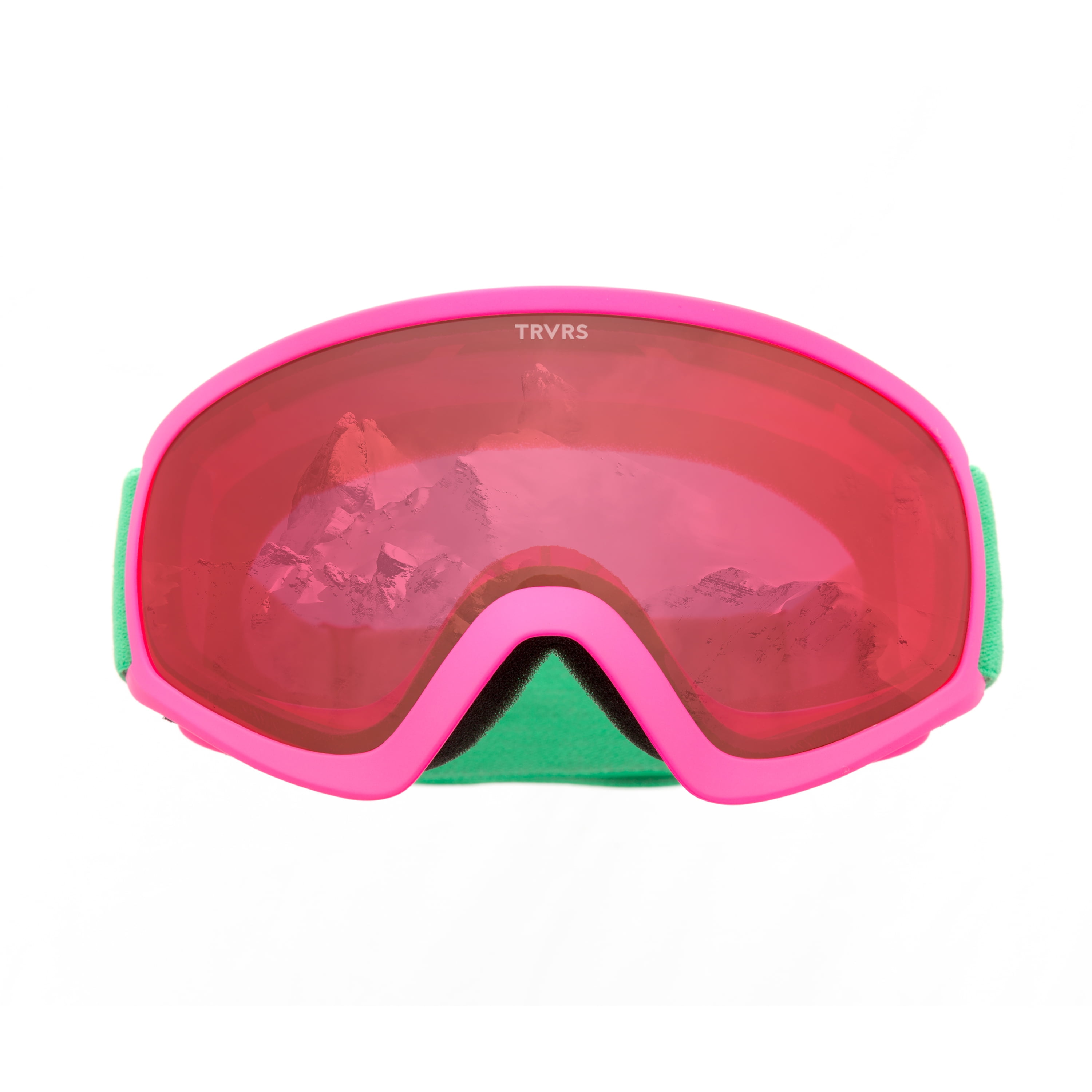 Traverse Iris Youth Ski, Snowboard, and Snowmobile Goggles, Magenta & Jade by Traverse