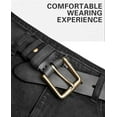 thumbnail image 5 of Thicken Full Grain Leather Mens Belt Heavy Duty Mens Work Belt Mens Belt High Hardness Buckle Packed In Gift, 5 of 6