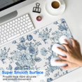 thumbnail image 4 of Long Mouse Pads for Desk,Pioneer Flower Floral Print Pattern Desk Mats on Top Of Desks, Desk Mouse Pad Extra Large with 3mm Non-Slip Base and Stitched Edge for Gaming,Office,Work,Home 35.4"x15.7", 4 of 6