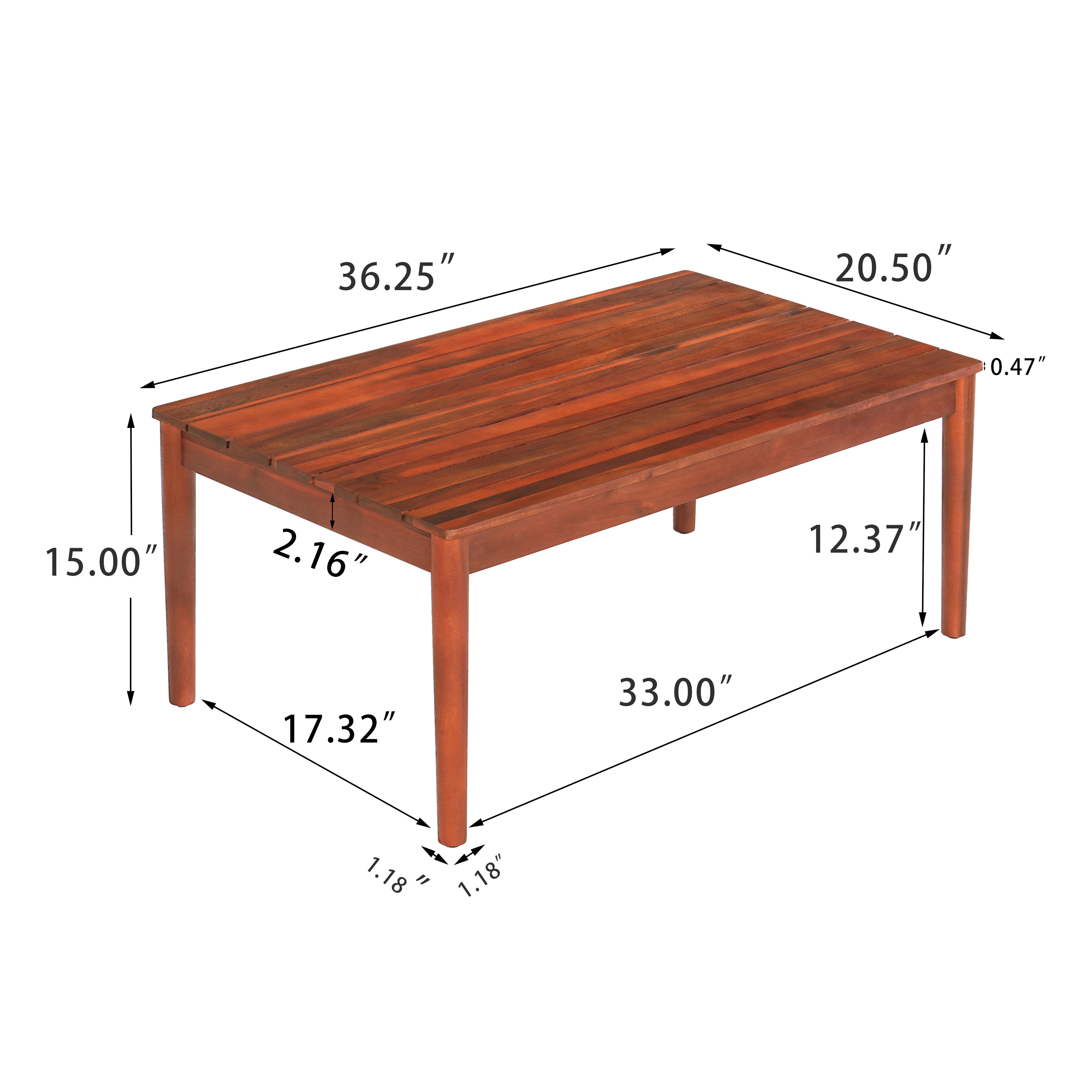 Coffee Table, Modern Accent Table for Living Room