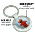 thumbnail image 5 of Sesame Street Vintage Elmo Keychain Classy Round Chrome Plated Metal, 5 of 5