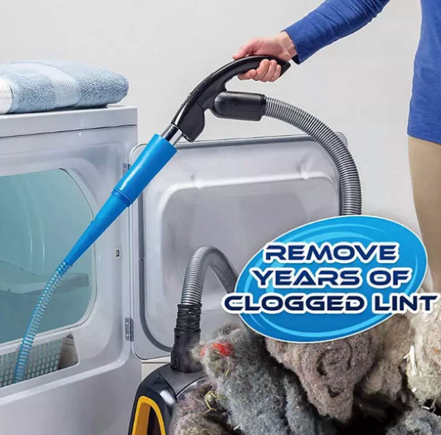 Remove Dryer Vent Vacuum Cleaner Attachment Dust Cleaner Pipe Vacuum Lint Hoses