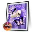 thumbnail image 1 of Cuadros Decorativos Kits de pintura de diamante 5D DIY Gatito blanco Pared de taladro cuadrado completo (30x40cm) Tmvgtek embutido en tela, 1 of 6