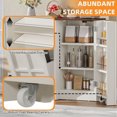 thumbnail image 5 of Craftian Tilt Out Trash Cabinet for 13-gal Trash Bin, Kitchen Storage Cabinet with Doors & Shelves, White, 5 of 8