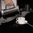 thumbnail image 2 of CrossCreek French Press Coffee & Milk Frother, 34oz (4 Cups) Heat Resistant Borosilicate Glass Coffee Press with 4 Filter Screens, Stainless Steel Plunger Durable Easy Clean 100% BPA Free, Stainless S, 2 of 7
