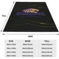 thumbnail image 5 of Ouachita Baptist University Logo Fleece Blanket, Very Soft Microfiber Flannel Blanket for Couch Warm and Cozy for All Seasons, 5 of 6