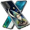 thumbnail image 2 of MUNDAZE Motorola Moto G Stylus 5G 2022 Shockproof Clear Hybrid Protective Phone Case Stars Moon Starry Night Space Gnome Cover, 2 of 5