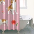 thumbnail image 4 of Cavalier King Charles Spaniels and Flowers Shower Curtain 36"x72" ,Bathroom Decorative Shower Curtains Set with 12 Hooks,Modern Waterproof Washable Shower Curtain, 4 of 6