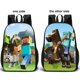 thumbnail image 3 of Mochila De Juego De Dibujos Animados, Bolso De Hombro De Viaje, Mochila Escolar De Doble Cara, Mochila Ajustable Para Estudiantes De Secundaria Eigraketly AP008084-03, 3 of 6