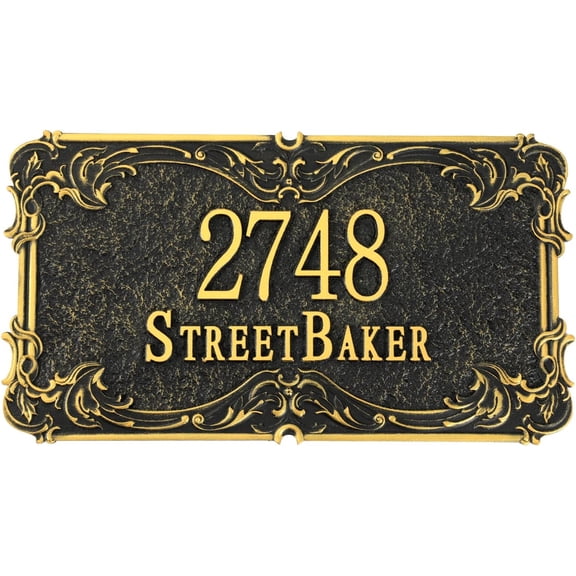 Address Plaque Cast Metal - Custom Address Sign House Number Plaque Sign Address House Numbers