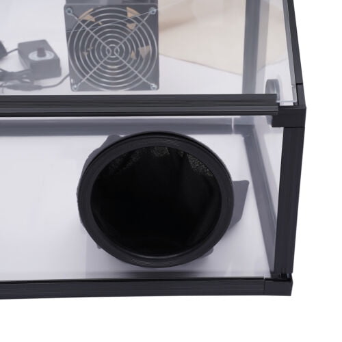 Dust Collection Box 2-Hole Enclosed Polishing Dust Box With LED Light ...
