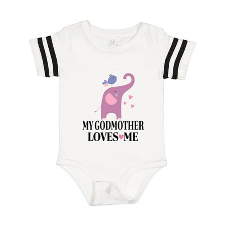 

Inktastic My Godmother Loves Me Goddaughter Gift Baby Girl Bodysuit