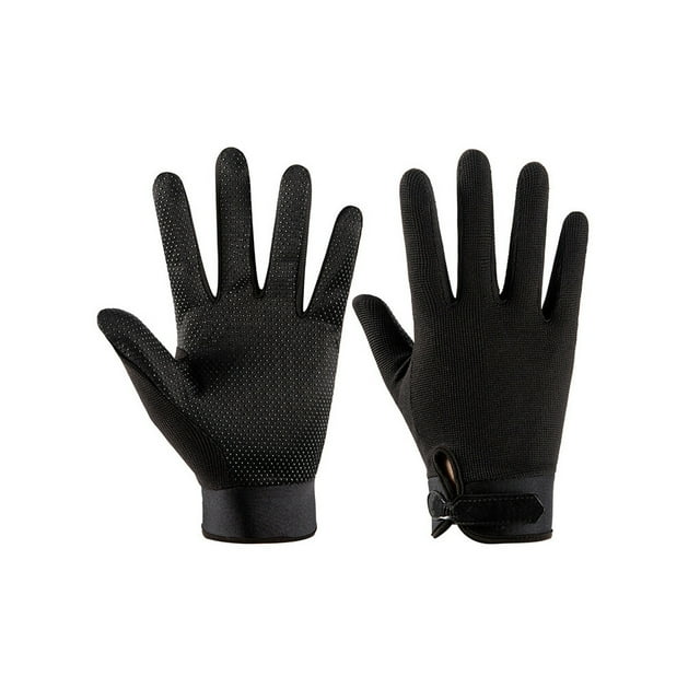 Minnieouse Guantes de ciclismo antideslizantes ajustables transpirables oficina Golf Fitness mitones deportes al aire libre ciclismo bicicletas guantes y mitones Negro