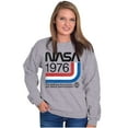 thumbnail image 4 of Classic America NASA 1976 Worm Logo Unisex Plus Size Sweatshirt Brisco Brands 4X, 4 of 5