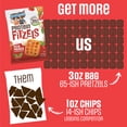 thumbnail image 5 of Lenny & Larry's Fitzels Protein Pretzels Snack, Pizza Palooza, 20g of Protein, 8 Pack, 5 of 7
