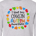 thumbnail image 4 of Inktastic I Love my Cousin Autism Awareness Long Sleeve Youth T-Shirt, 4 of 5