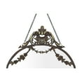 thumbnail image 6 of Creative Co-Op Pewter Framed Wall Mirror with Decorative Chain and Antique Finish, Bronze, 6 of 8