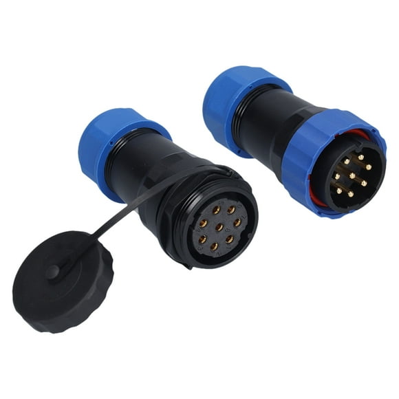 Lemo Connector, Female Butt Socket Male Antioxidant Wide Aircraft Cable Connectors for Programmable Computers for Computers 8 Pin