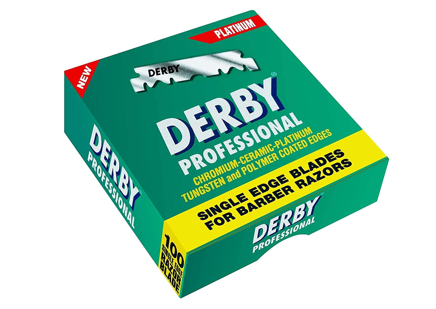 1000 "Derby Professional" Single Edge Razor half Shaving Blades for straight razors barber Salon Shop Lot ( 10 Packs X 100 Blades )