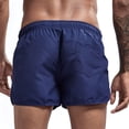 thumbnail image 4 of Men's Swim Trunks Stylish Casual Drawstring Elastic Waist Shorts Summer Quick Dry Lightweight Workout Beach Shorts Royal Blue 2XL, 4 of 4