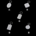 thumbnail image 3 of maskred 10Pcs Photo Frame Key Chain Clear Acrylic Personalized Round/Rectangle Insert Ring Blank Bag Plastic Pendants Bag, 3 of 6