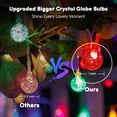 thumbnail image 4 of Cadena de luces Minetom Crystal Globe, 17 pies, 30 LED, multicolor, 4 of 7