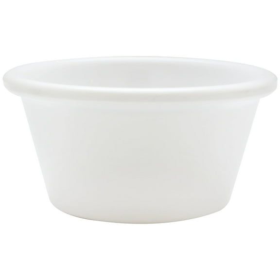Excellante Melamine Ramekin Collection 2-1/2 oz., 2-7/8" Smooth Ramekin, White, Comes in Dozen