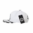 thumbnail image 2 of WITHMOONS Snapback Hat Zebra Paper Fold Patch Geometry Pattern Flat Brim Cotton Baseball Cap TR2936 (White), 2 of 4