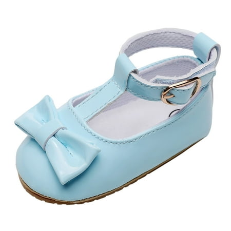 

Qufokar Infant Shoes for Girls Little Girls Shoes Size 12 Girls Single Shoes Bowknot First Walkers Shoes Toddler Sandals Princess Shoes