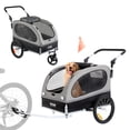 thumbnail image 1 of Carrito 2 en 1 para mascotas VEVOR con remolque de bicicleta para perros, de hasta 40 kg, 1 of 9