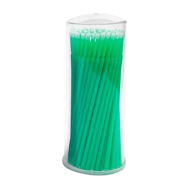 100 unidades de microcepillos para extensiones de pestañas, microaplicadores desechables para repara