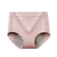 thumbnail image 3 of HNMKIU Plus Size Panties for Women Mid Waist Menstrual Leakproof Briefs Comfortable and Breathable Seamless Underwear for Women Pink,L, 3 of 4