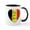 White/Black Inside, variant on CafePress - Pray For Belgium Mug - 11 oz Ceramic Mug - Novelty Coffee Tea Cup