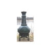 Outdoor Chimenea Fireplace - Gatsby in Antique Green Finish (Without Gas)