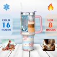 thumbnail image 4 of 40oz Cute Colorful Axolotl Stainless Steel Flip Straw Tumbler Spill Proof Travel Cup Double Wall Vacuum Insulated Coffee Mug with Top Handle, 4 of 6