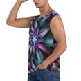thumbnail image 3 of Pofeuu Colored Abstract Print Men's Muscle T-Shirt, Sleeveless, Muscle Tank, Classic Muscle Tee Top For Men Casual Sleeveless Muscle T-Shirt Trendy Clothes-Small, 3 of 7