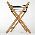 thumbnail image 6 of M&T Displays Beech Wood Folding Luggage Rack with Woolen Strips for hotel, gym, spa, 200 lbs Carriage Capacity (Dark Wood, 18x30), 6 of 7