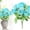 Blue, variant on Peonies Artificial Flowers, Small Silk Flowers for Home Decor Indoor Fake Bouquet Faux Floral Arrangements Dining Table Centerpieces for Kitchen Party Decor Blue